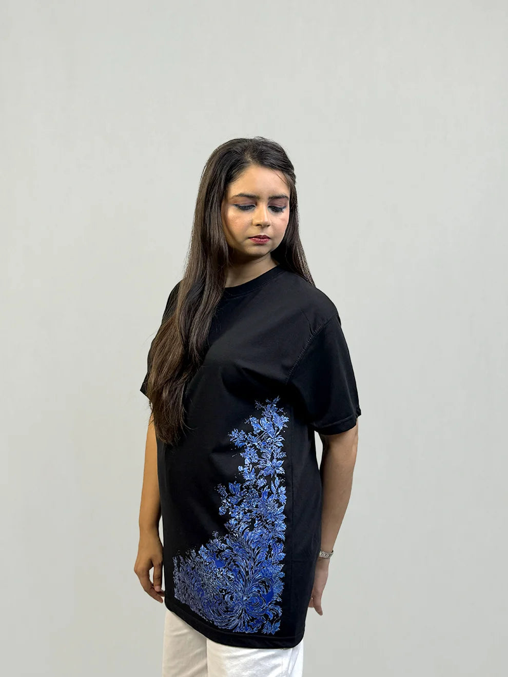 Azure Bloom - Crew Neck