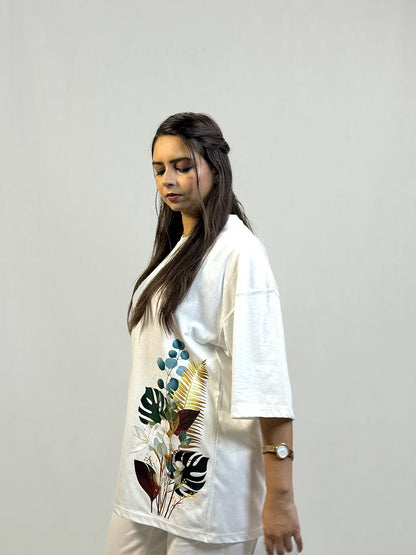 Botanical Bloom - Drop Shoulder