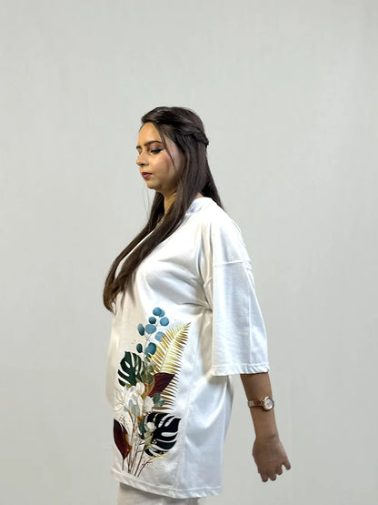 Botanical Bloom - Drop Shoulder