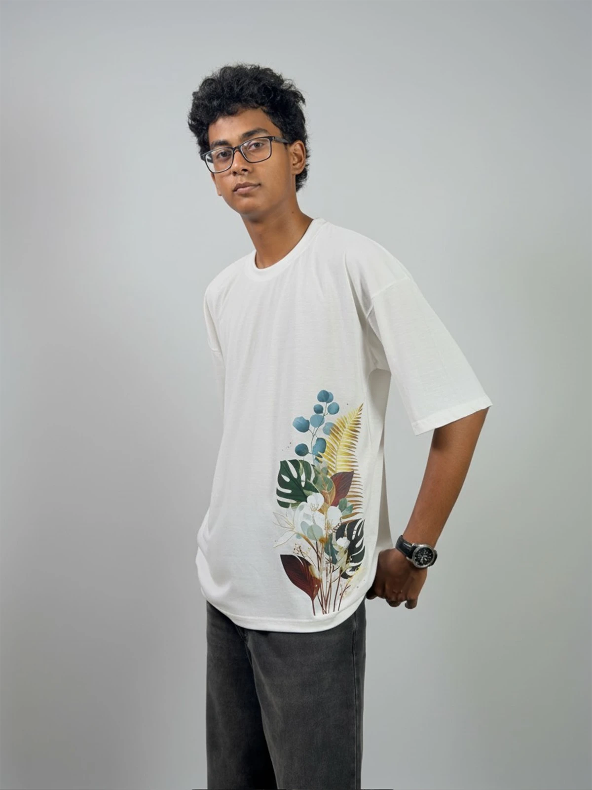 Botanical Bloom - Drop Shoulder