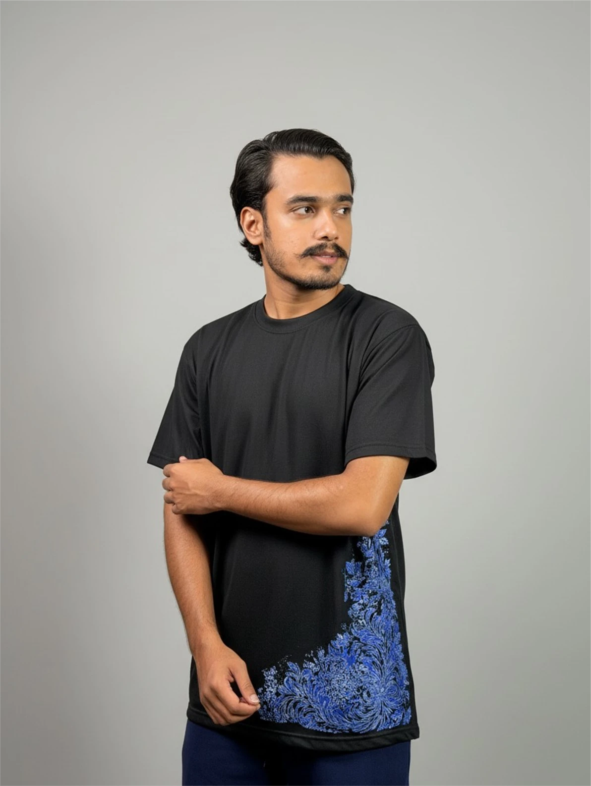 Azure Bloom - Crew Neck