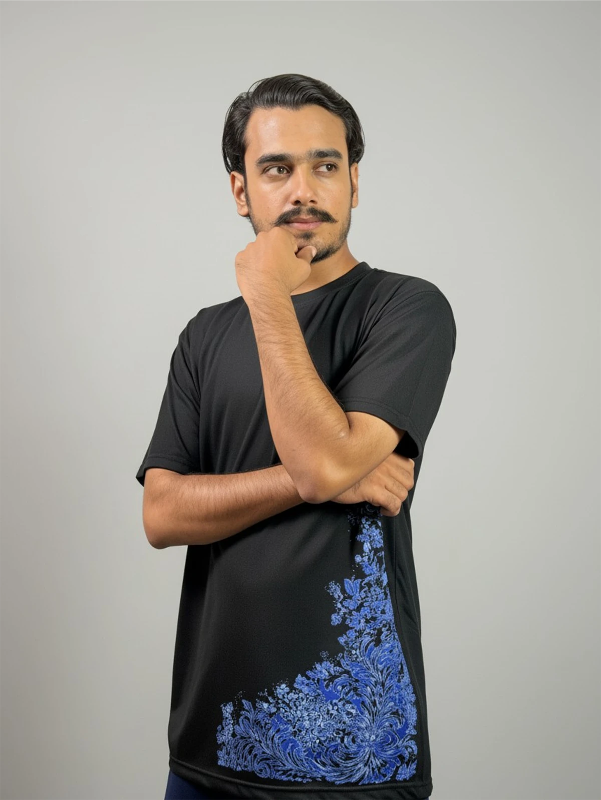 Azure Bloom - Crew Neck